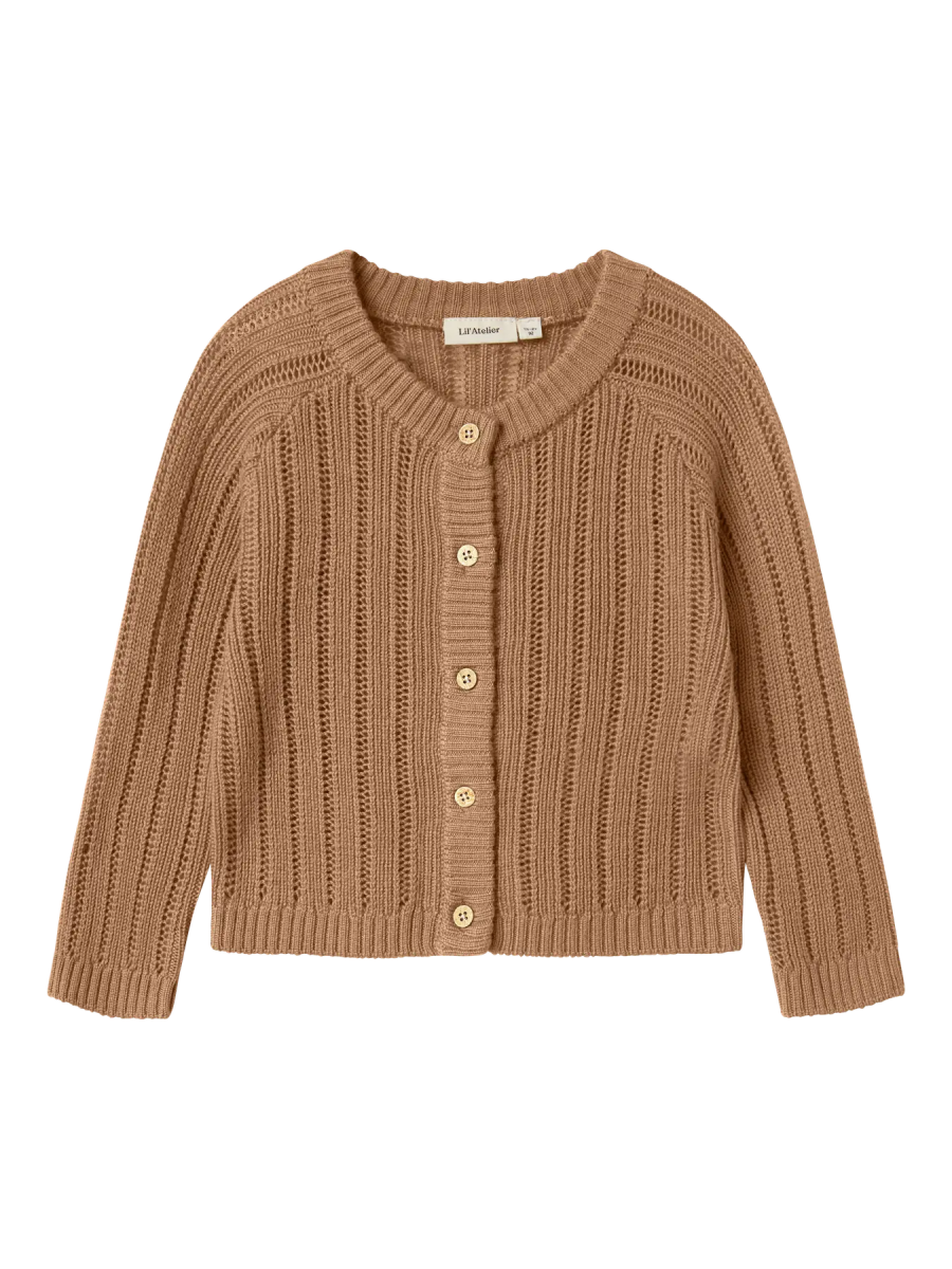 Lil' Atelier Mini WOOL NOMO LS KNIT CARD - Tigers Eye | Torgunns Barneklær AS
