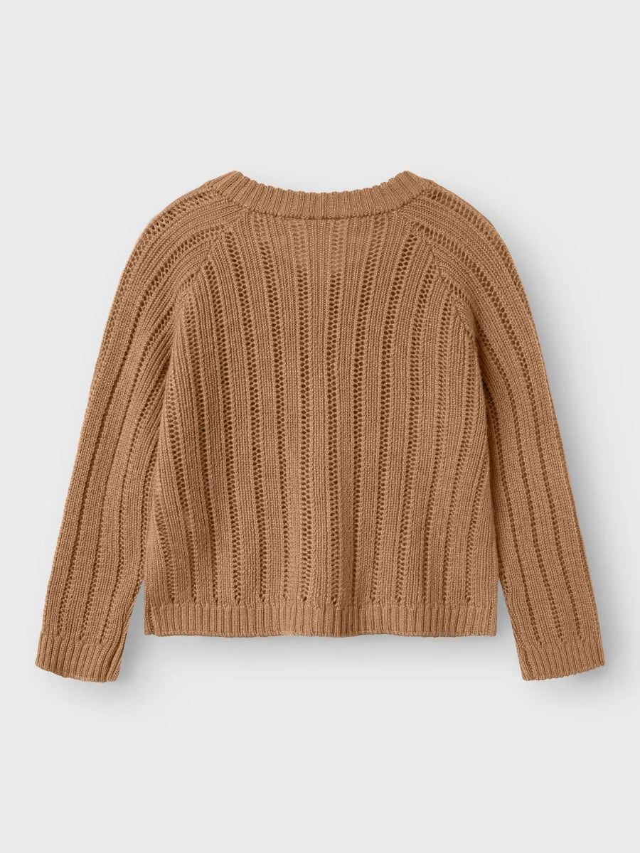 Lil' Atelier Mini WOOL NOMO LS KNIT CARD - Tigers Eye | Torgunns Barneklær AS