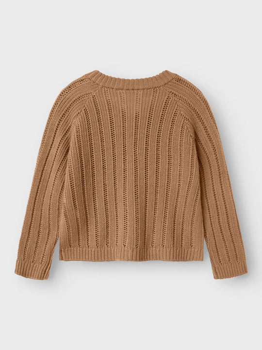Lil' Atelier Mini WOOL NOMO LS KNIT CARD - Tigers Eye | Torgunns Barneklær AS