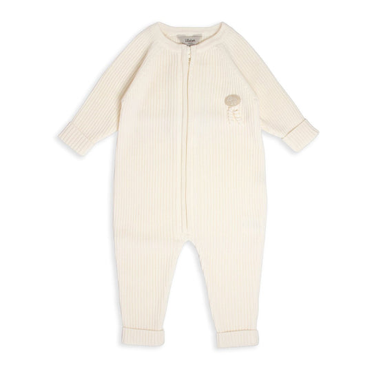 Lillelam | Sparkedress Ribb - Hvit | Torgunns Barneklær AS