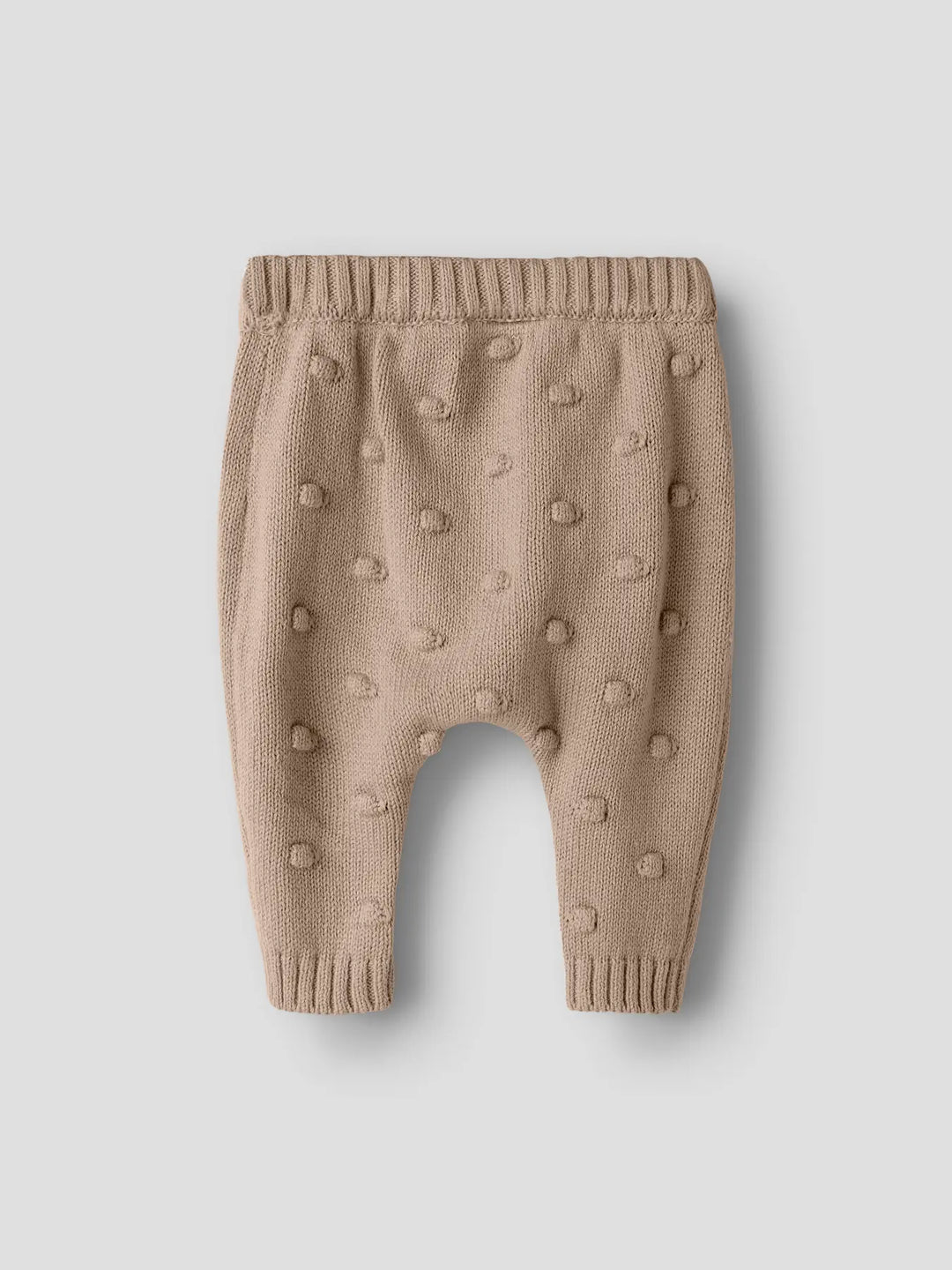 Lil' Atelier Baby GABLE KNIT PANT - Oxford Tan - Torgunns Barneklær AS