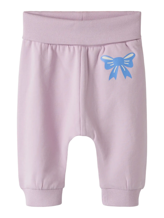 name it baby VRILLIE SWEAT PANT - Winsome Orchid | Bow