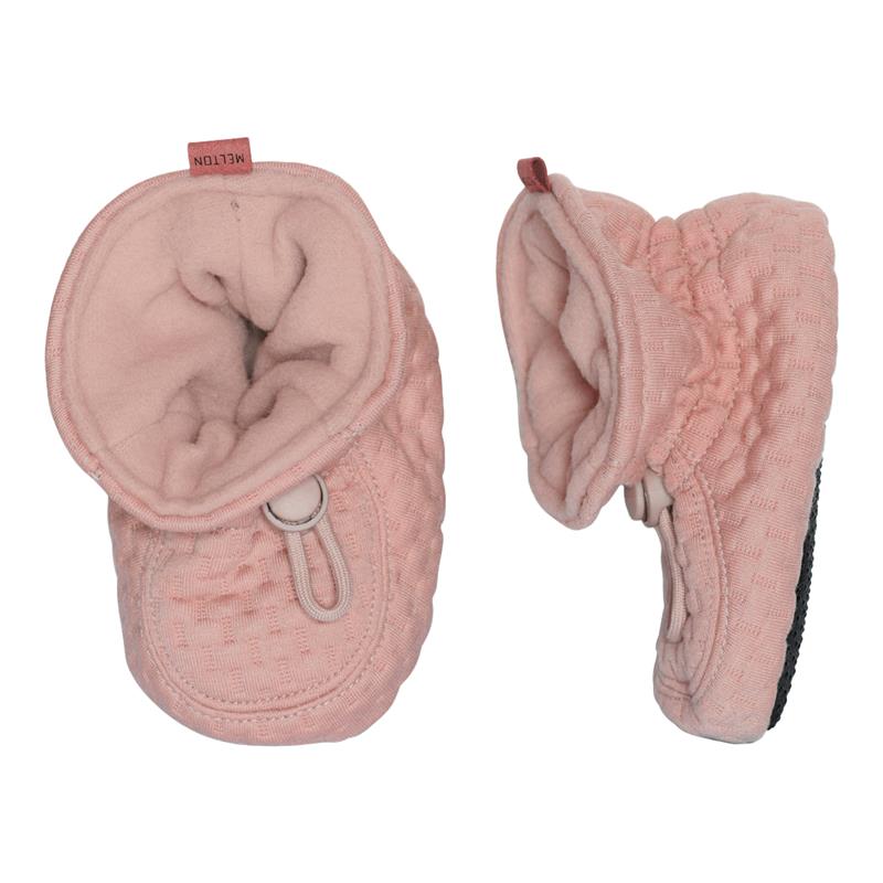 Melton | Baby Tøfler i Vaffelstrikk - Alt Rosa | Torgunns Barneklær AS
