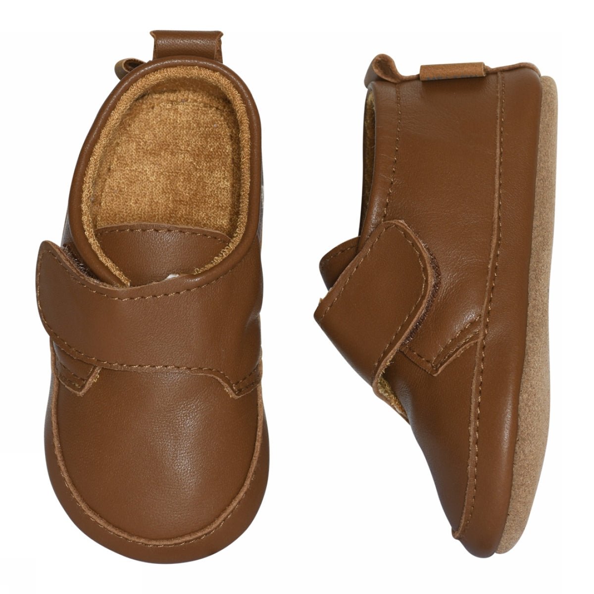 Melton | Classic leather slippers - Cognac | Torgunns Barneklær AS