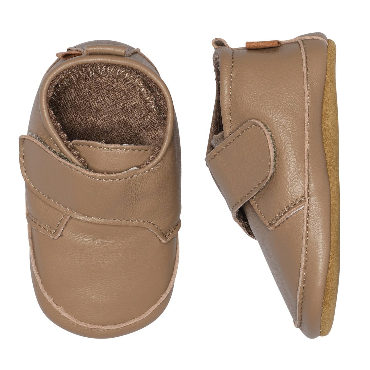 Melton | Classic leather slippers - Desert taupe | Torgunns Barneklær AS