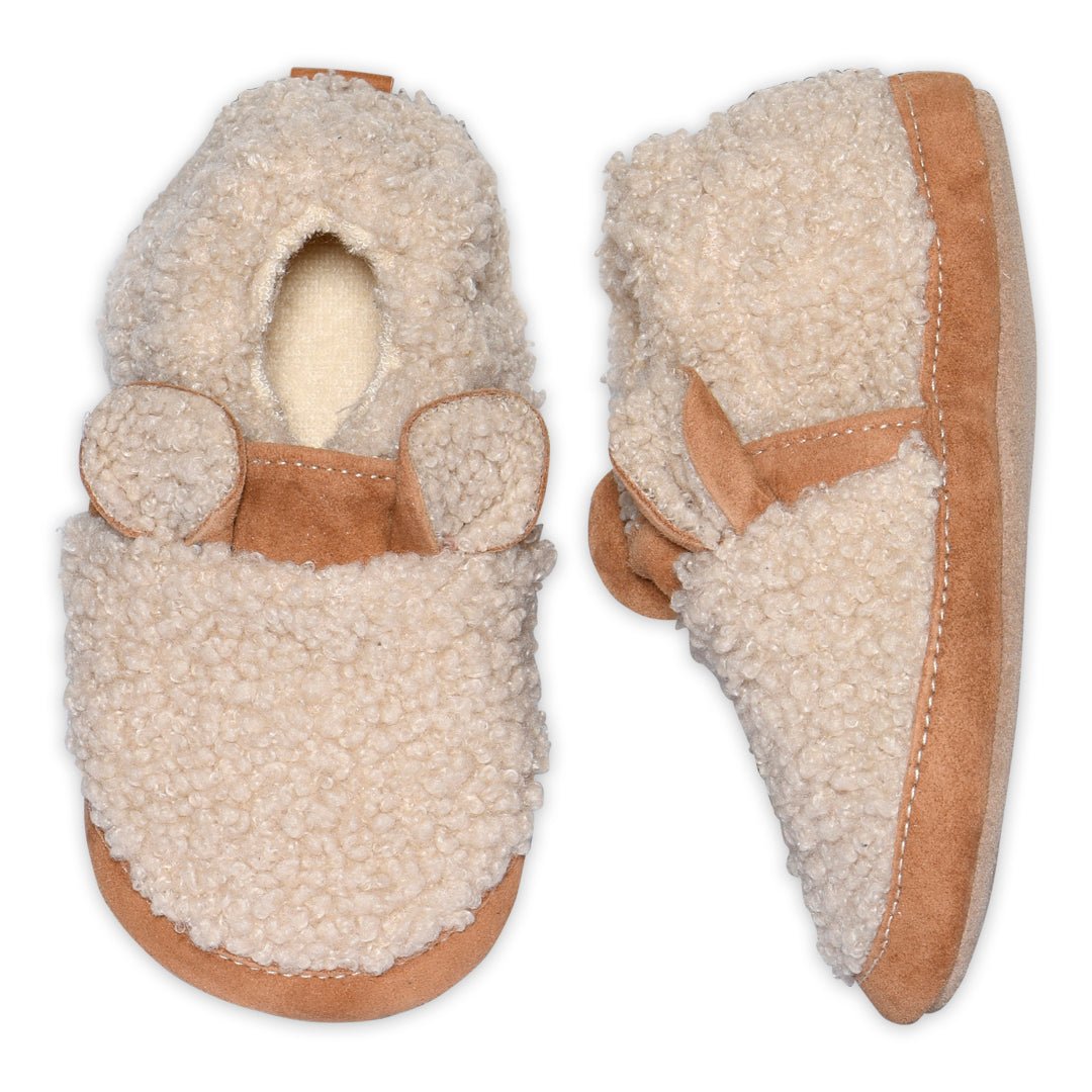 Melton | Fuzzy Teddy Tøfler - Oxford Tan | Torgunns Barneklær AS