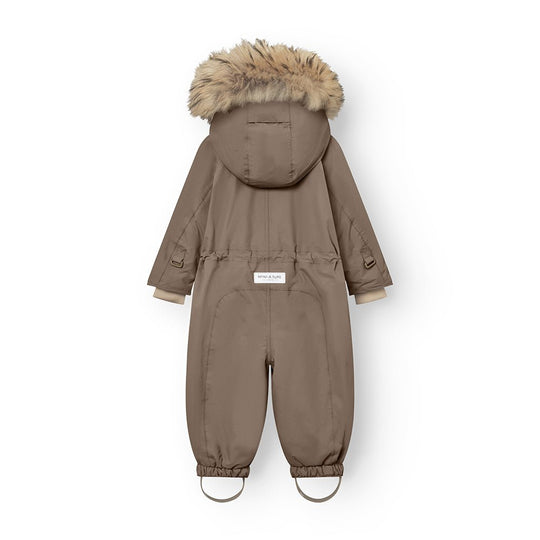 Mini A Ture | WISTI vinterdress m/Ekte pels – Morel Grey | Torgunns Barneklær AS