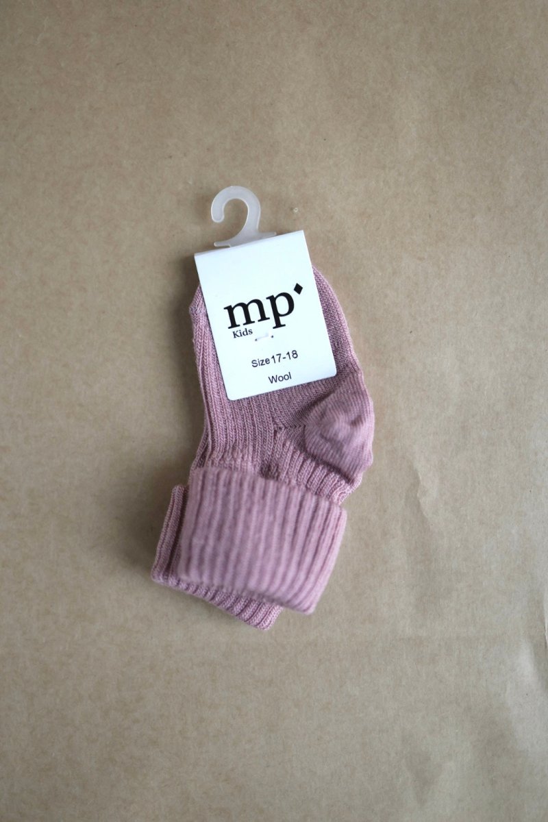 mp Denmark Bomull | Ribb Sokk - Wood Rose | Torgunns Barneklær AS