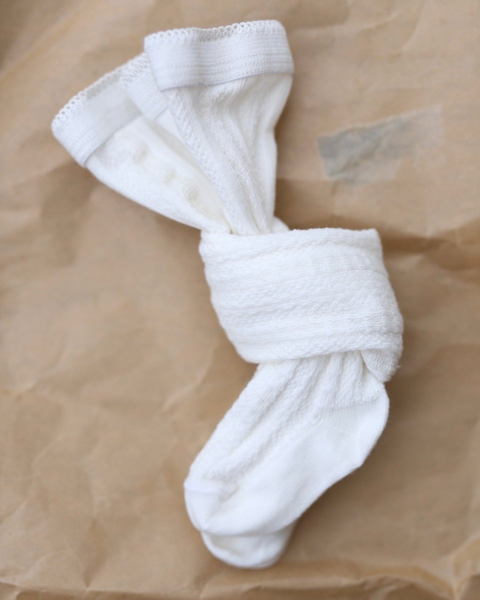 mp Denmark Bomull | Sofia Strømpebukse - Offwhite | Torgunns Barneklær AS