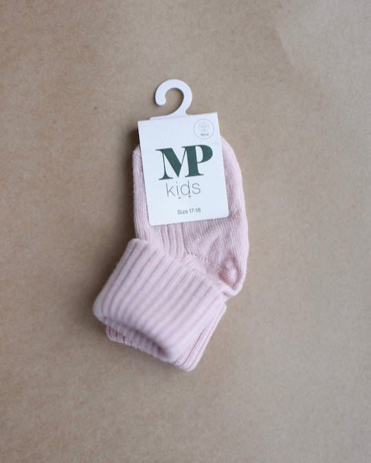 mp Denmark Ull | Ribb Sokk - Rose Dust | Torgunns Barneklær AS