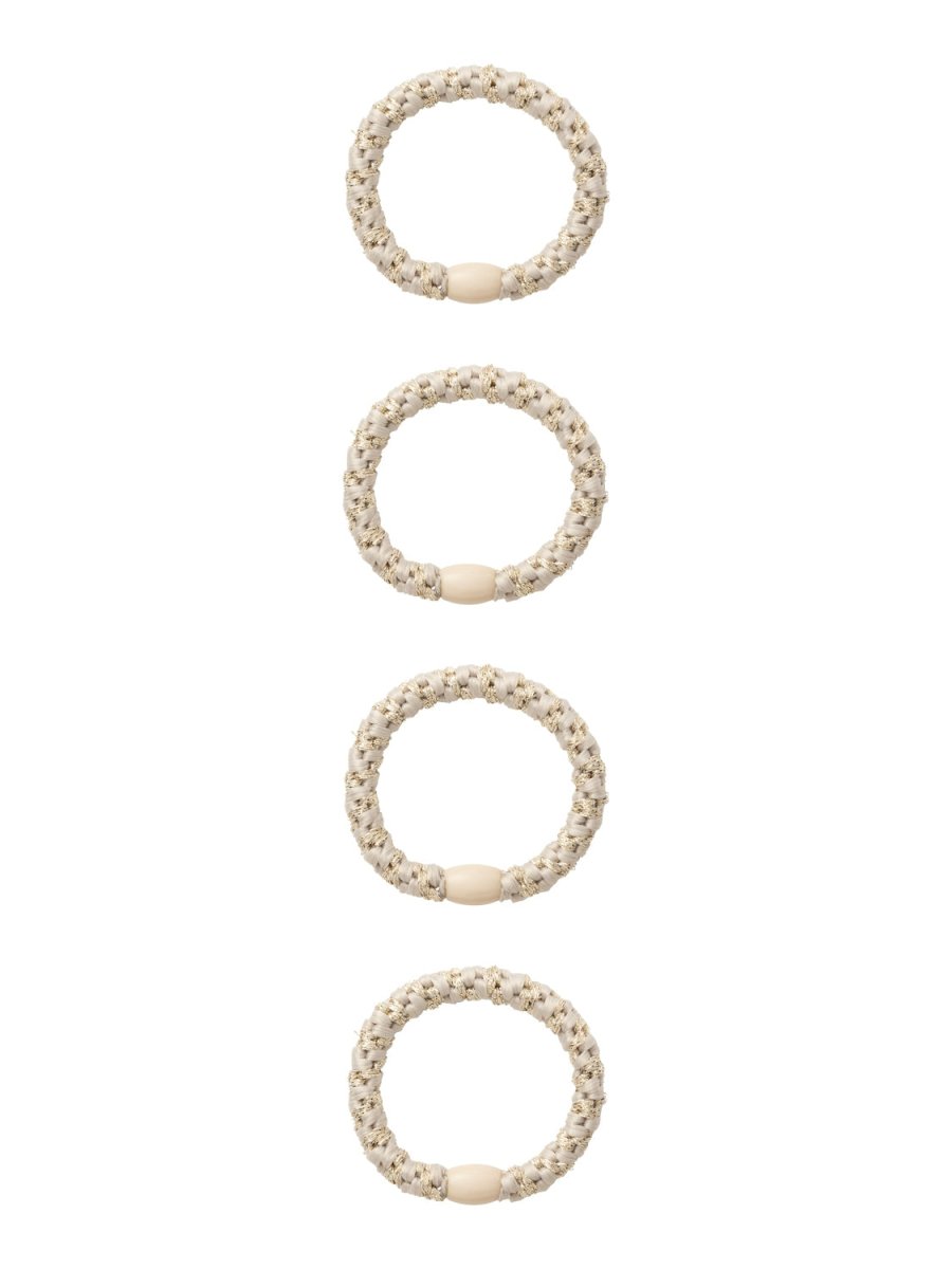 name it accesories ARISE 4PK HAIRELASTIC - Pure Cashmere | Torgunns Barneklær AS