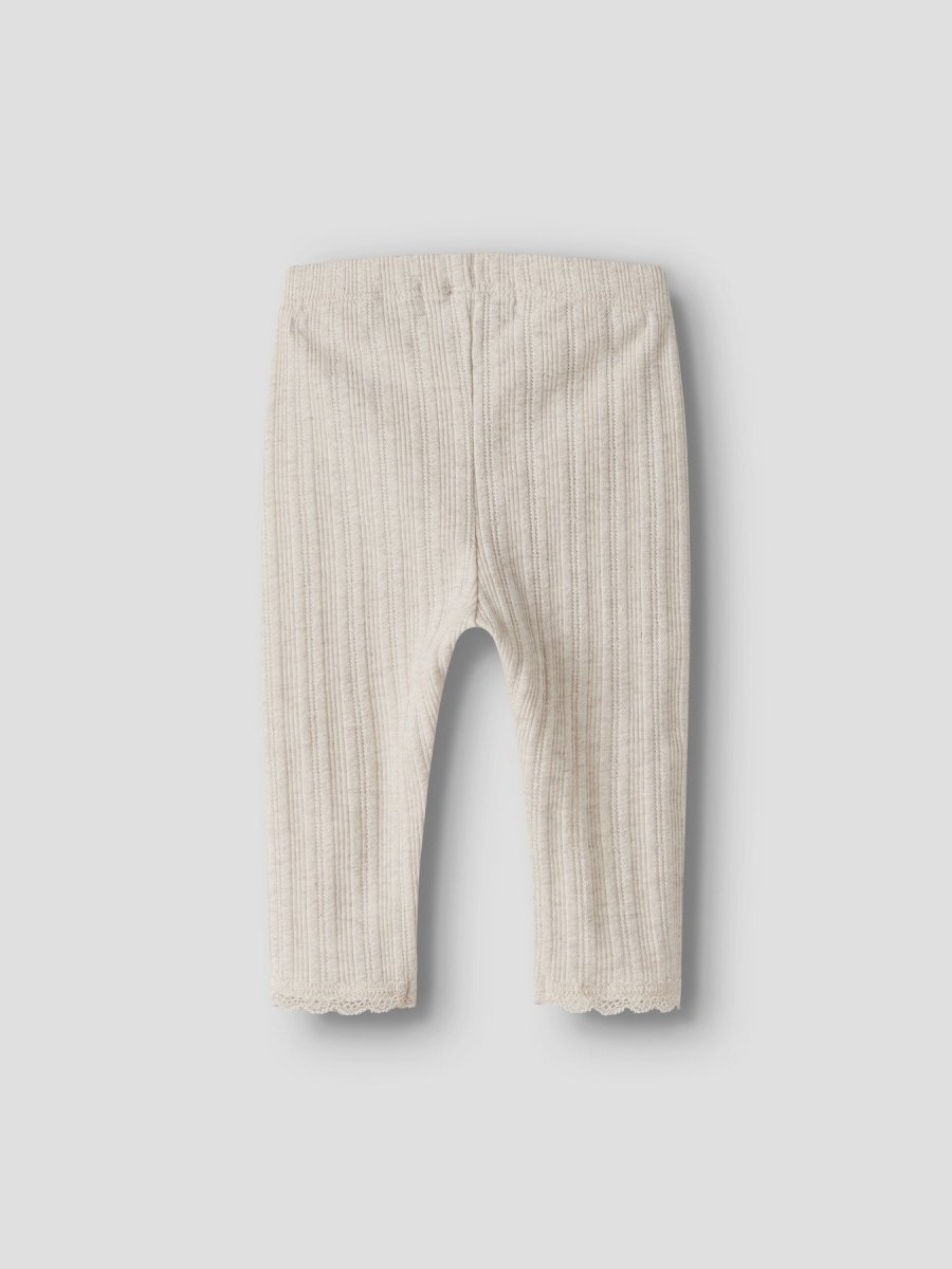 name it baby BARBA LEGGING - Peyote Melange | Torgunns Barneklær AS