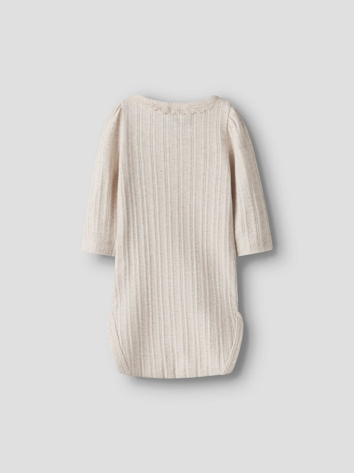 name it baby BARBA LS BODY - Peyote Melange | Torgunns Barneklær AS