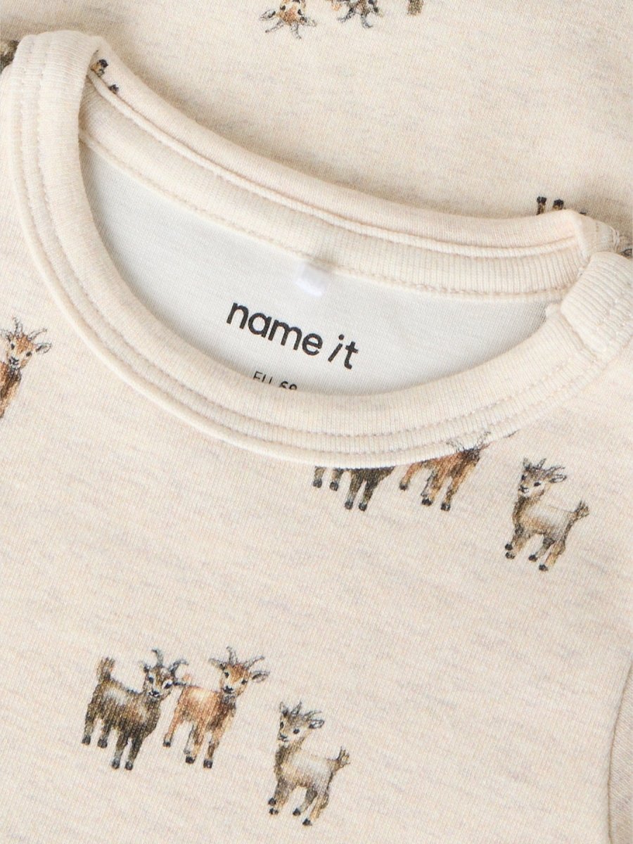 name it baby BARKAN LS XSL BODY - Peyote Melange | Torgunns Barneklær AS