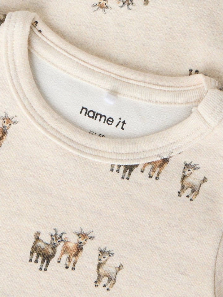 name it baby BARKAN LS XSL BODY - Peyote Melange | Torgunns Barneklær AS
