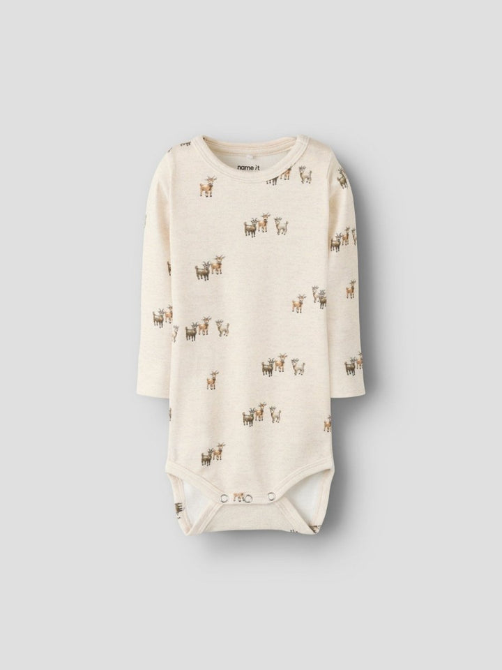 name it baby BARKAN LS XSL BODY - Peyote Melange | Torgunns Barneklær AS