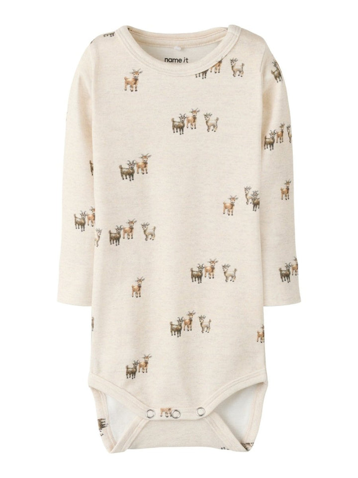name it baby BARKAN LS XSL BODY - Peyote Melange | Torgunns Barneklær AS