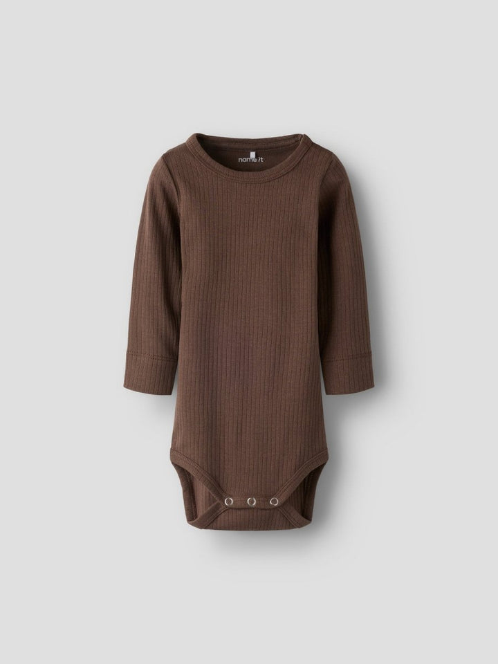 name it baby BERKA LS SLIM BODY - Chocolate Martini | Torgunns Barneklær AS