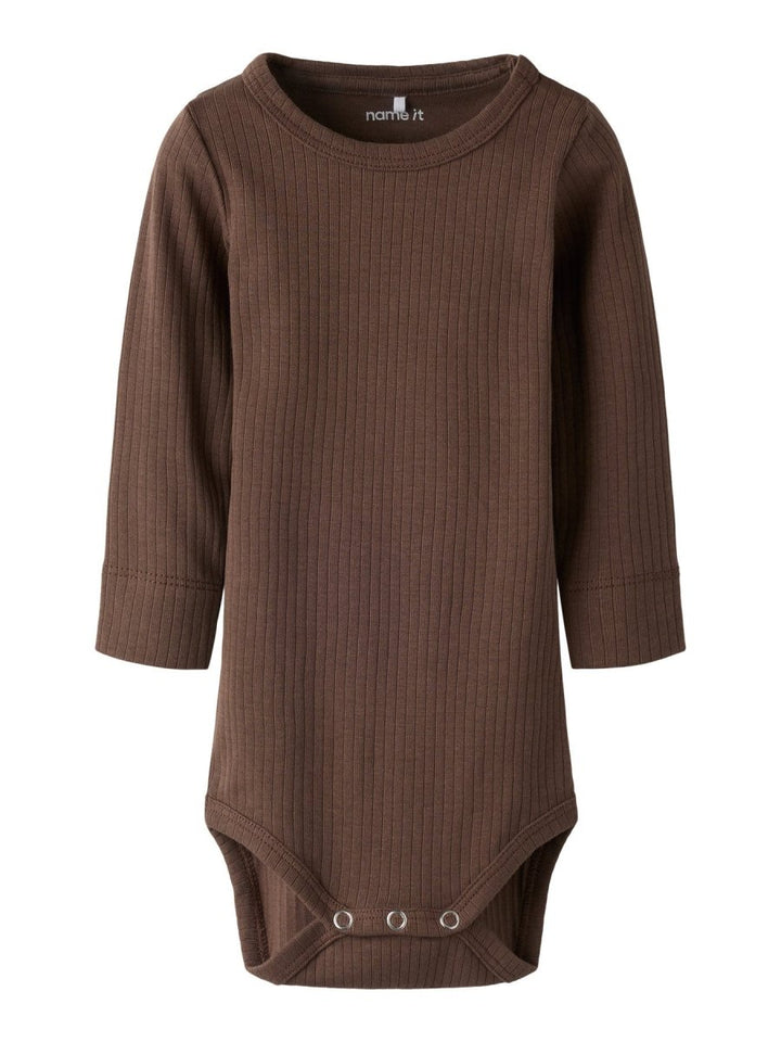 name it baby BERKA LS SLIM BODY - Chocolate Martini | Torgunns Barneklær AS