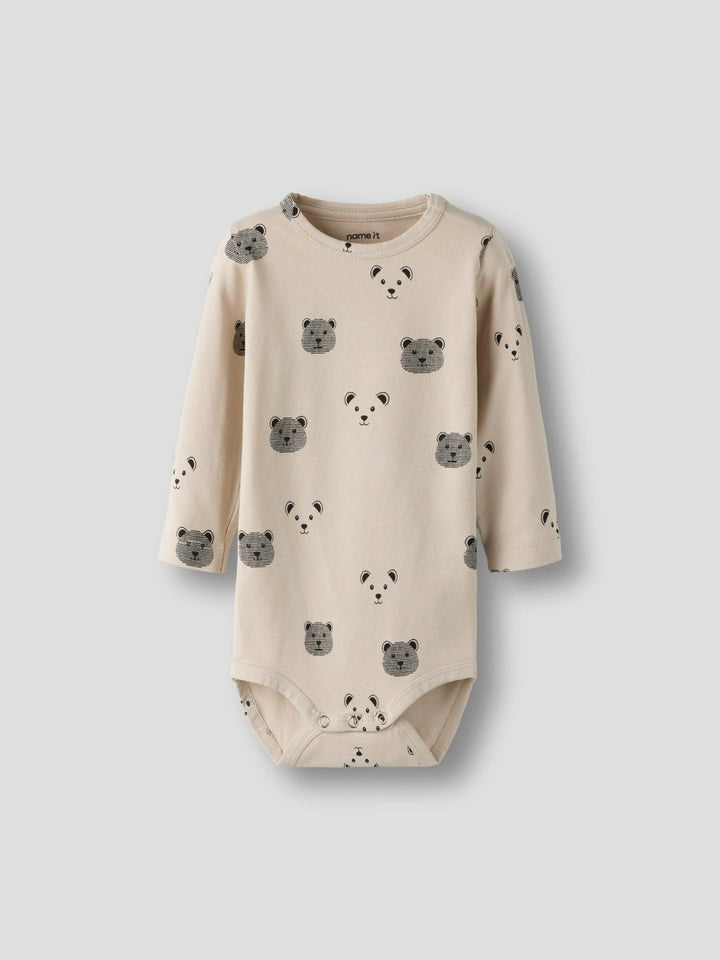 name it baby BIRK LS BODY - Peyote | Torgunns Barneklær AS