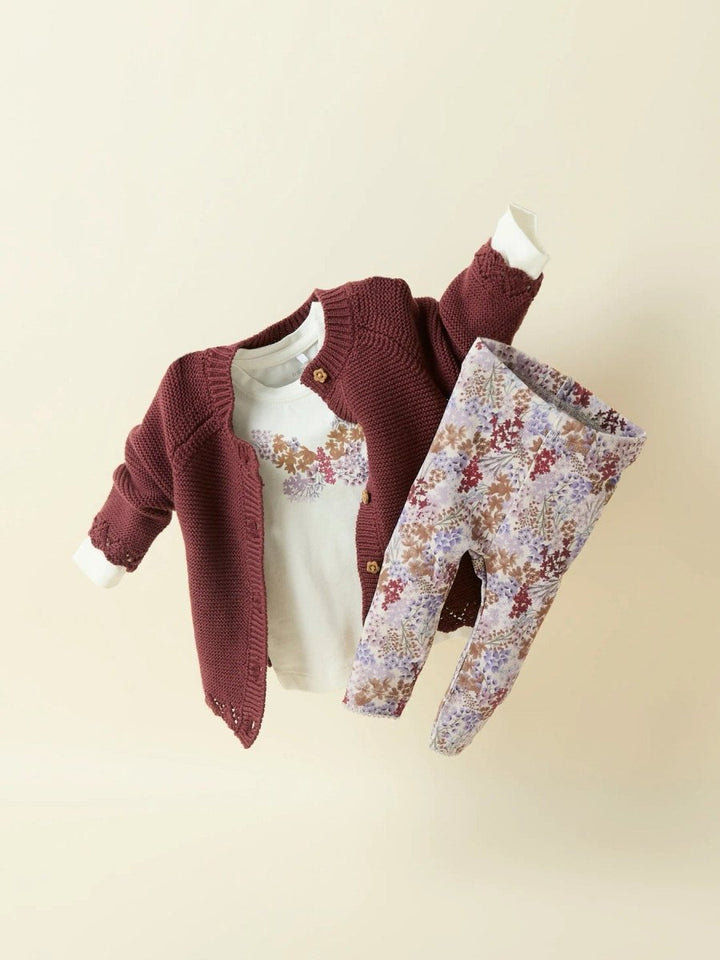 name it baby BOLORA LEGGING - Pumice Stone | Torgunns Barneklær AS