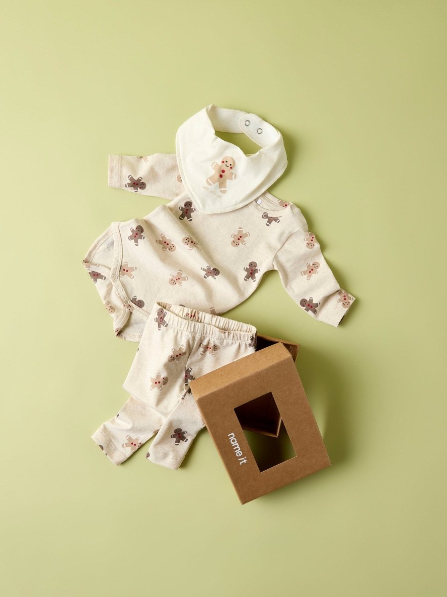 name it baby DABBA Body Giftpack - Peyote Melange | Torgunns Barneklær AS