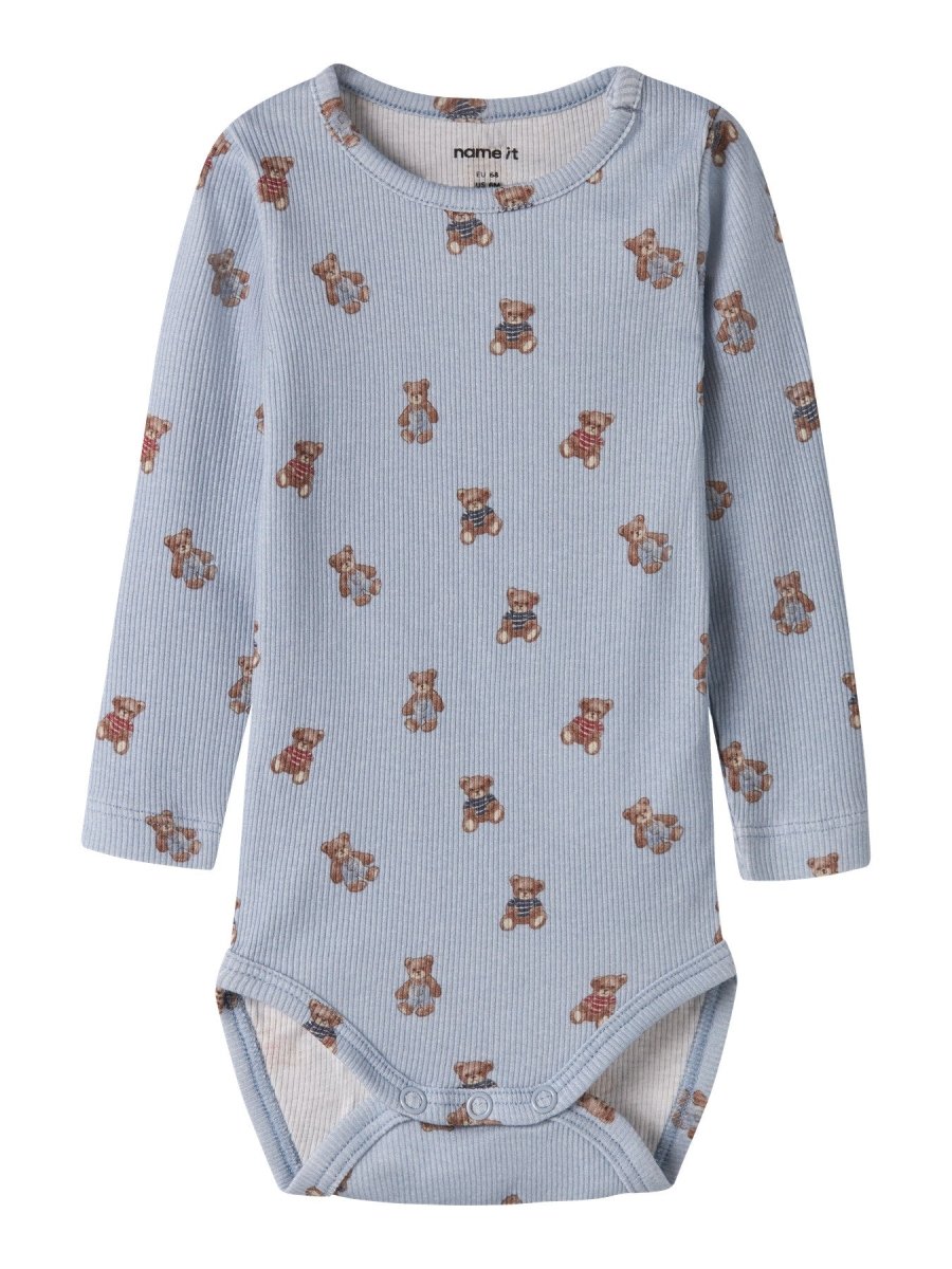 name it baby DENKAB LS BODY - Blue Fog | Torgunns Barneklær AS