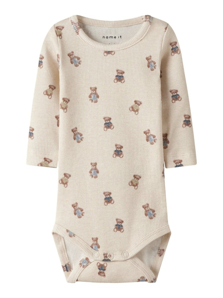 name it baby DENKAB LS BODY - Peyote Melange | Torgunns Barneklær AS