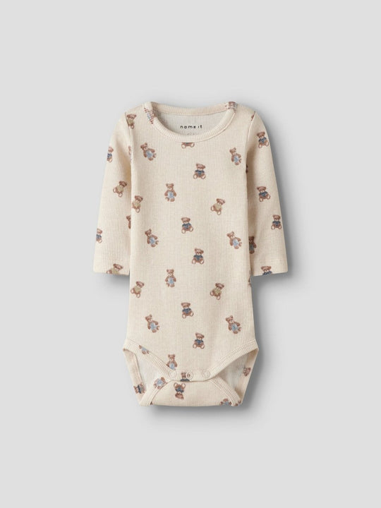 name it baby DENKAB LS BODY - Peyote Melange | Torgunns Barneklær AS
