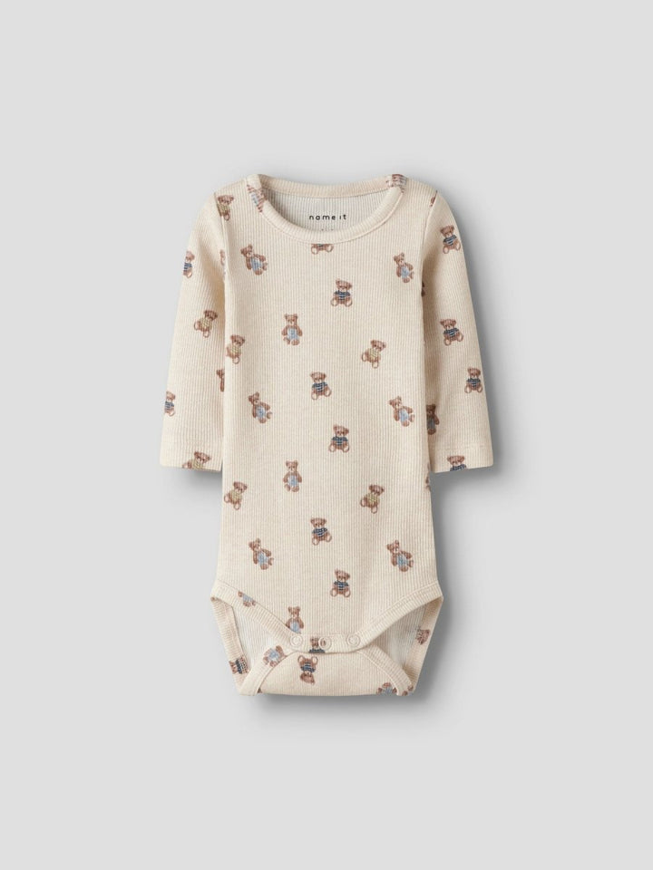 name it baby DENKAB LS BODY - Peyote Melange | Torgunns Barneklær AS
