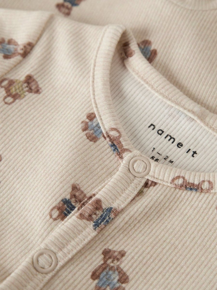 name it baby DENKAB LS BODYSUIT - Peyote Melange | Torgunns Barneklær AS