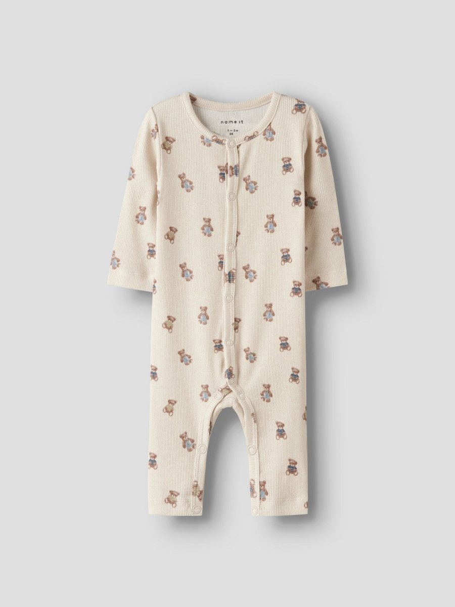 name it baby DENKAB LS BODYSUIT - Peyote Melange | Torgunns Barneklær AS