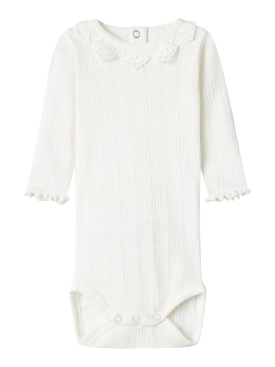 name it baby DIA LS BODY - Cloud Dancer | Torgunns Barneklær AS