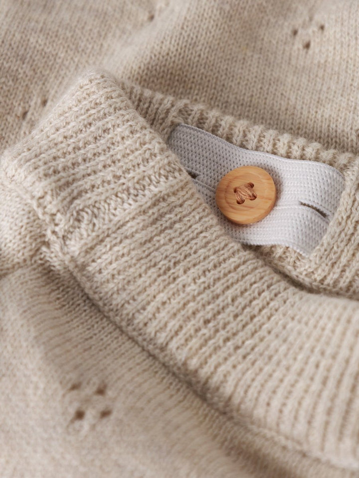 name it baby DIAME KNIT PANT - Peyote Melange | Torgunns Barneklær AS