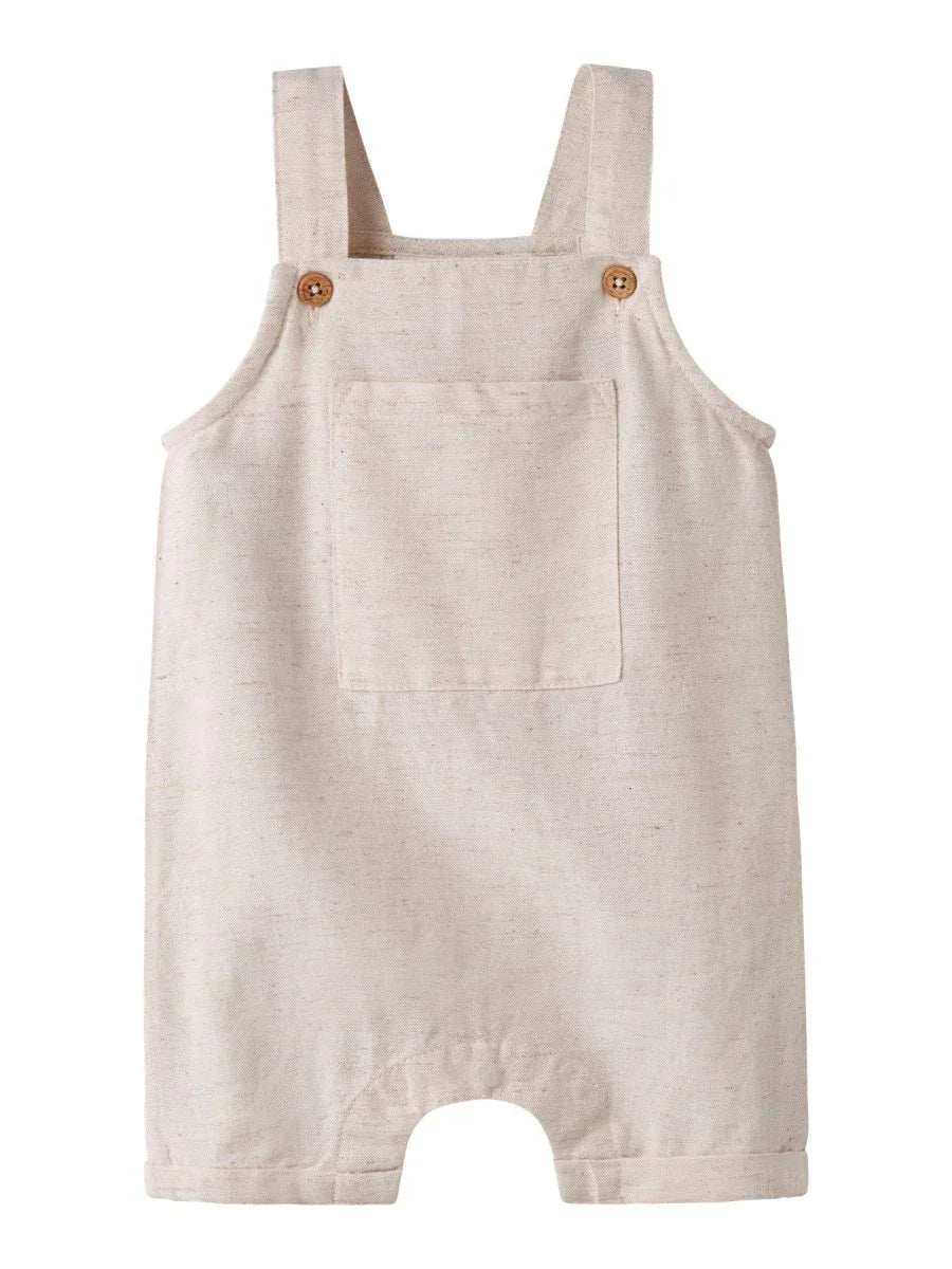 name it baby FAHER SHORT OVERALL - Peyote Melange | Torgunns Barneklær AS