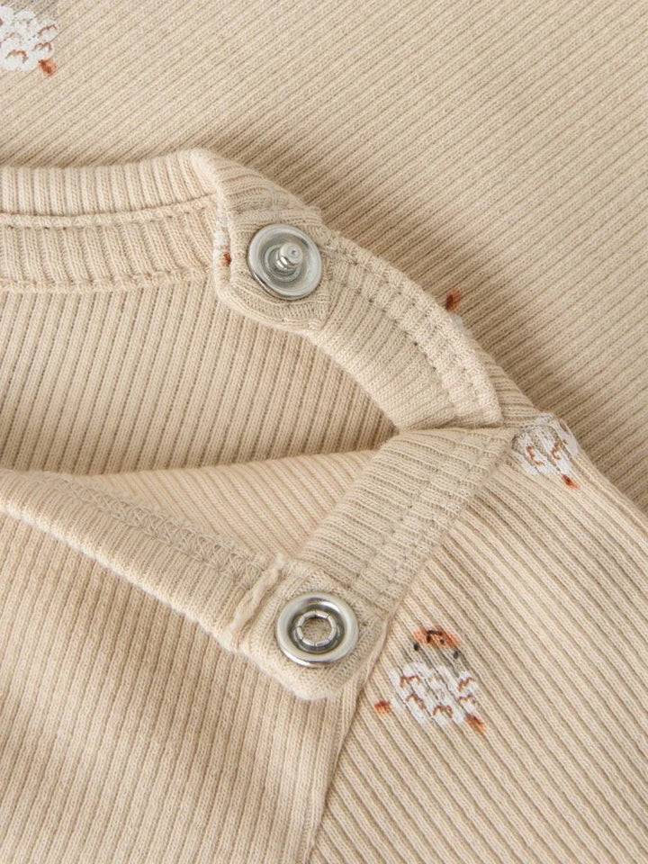 name it baby FERINI LS XSL BODY - Cement | Torgunns Barneklær AS