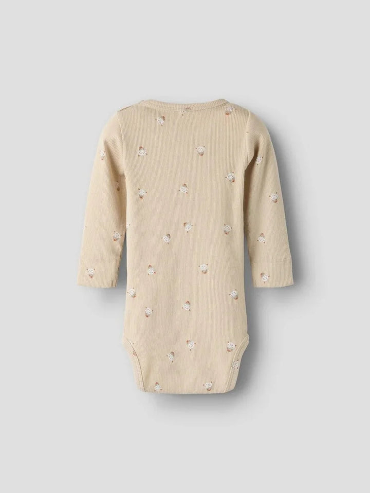 name it baby FERINI LS XSL BODY - Cement | Torgunns Barneklær AS