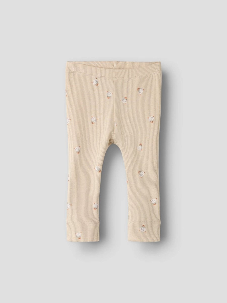 name it baby FERINI XSL LEGGING - Cement | Torgunns Barneklær AS