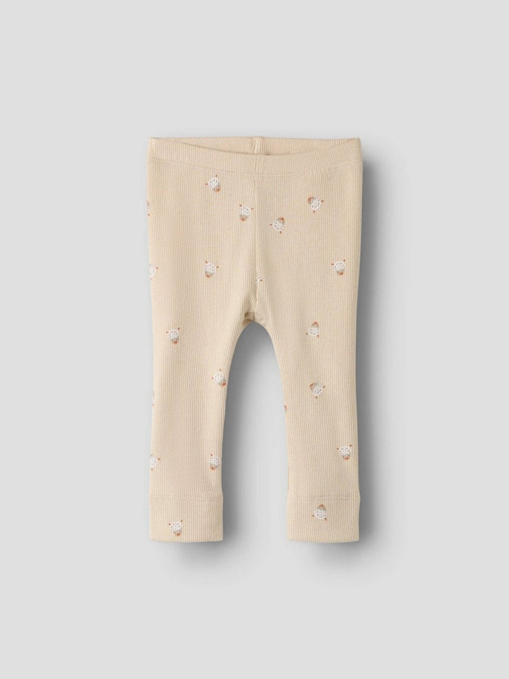 name it baby FERINI XSL LEGGING - Cement | Torgunns Barneklær AS