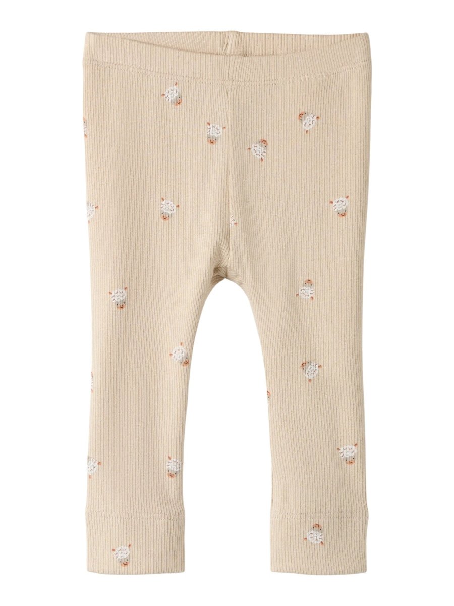name it baby FERINI XSL LEGGING - Cement | Torgunns Barneklær AS