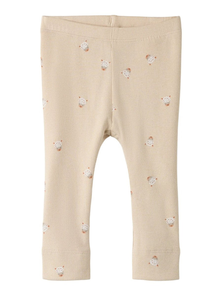 name it baby FERINI XSL LEGGING - Cement | Torgunns Barneklær AS