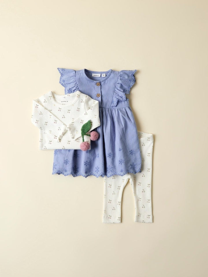 name it baby FICHERRY LEGGING - Cloud Dancer | Torgunns Barneklær AS