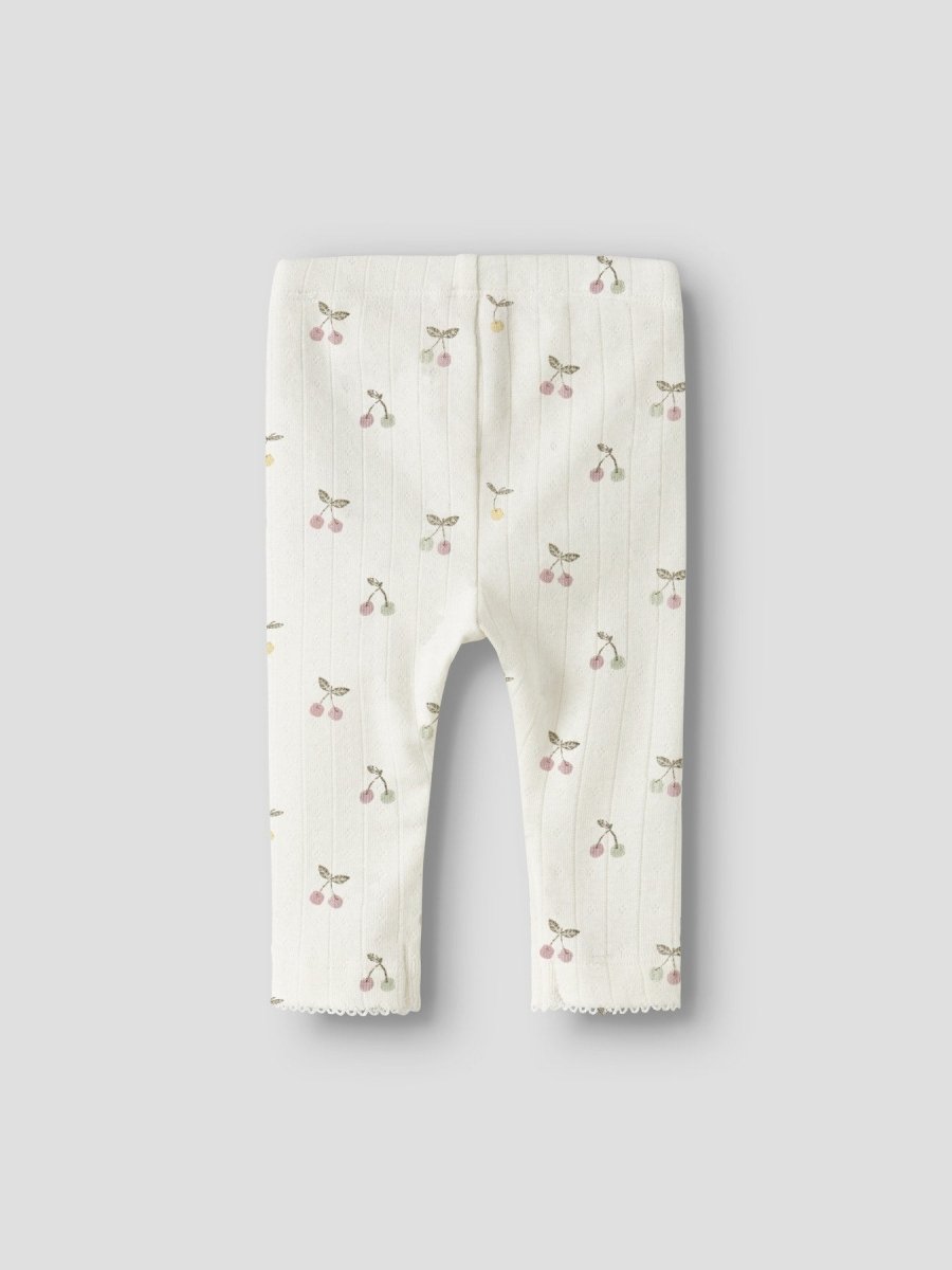 name it baby FICHERRY LEGGING - Cloud Dancer | Torgunns Barneklær AS