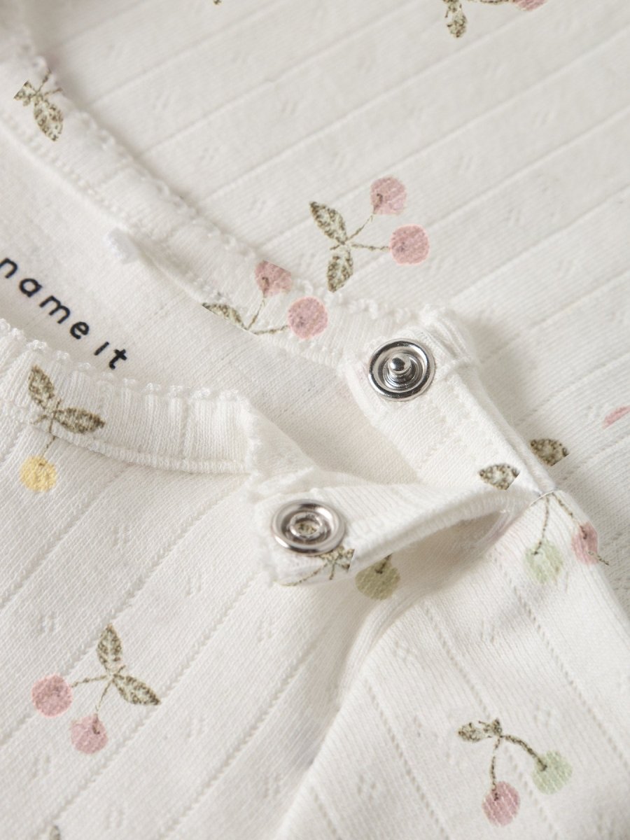 name it baby FICHERRY LS BODY - Cloud Dancer | Torgunns Barneklær AS