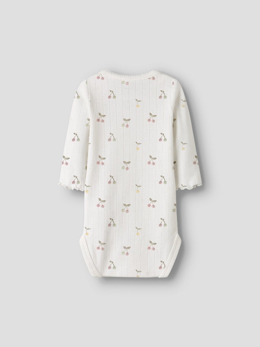 name it baby FICHERRY LS BODY - Cloud Dancer | Torgunns Barneklær AS