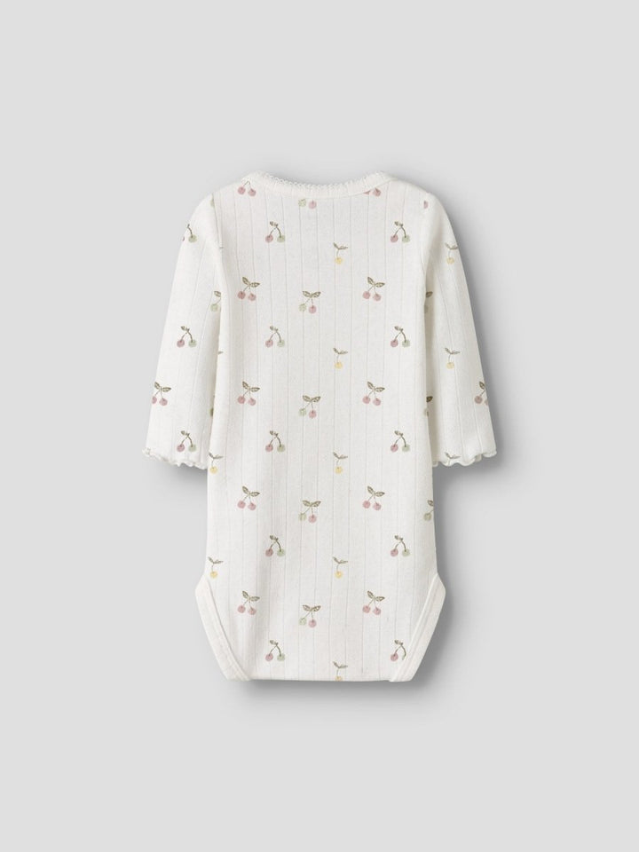 name it baby FICHERRY LS BODY - Cloud Dancer | Torgunns Barneklær AS