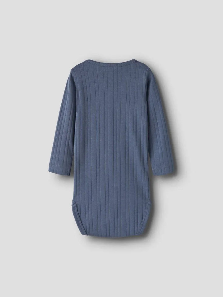 name it baby FILUS LS BODY - Vintage Indigo | Torgunns Barneklær AS
