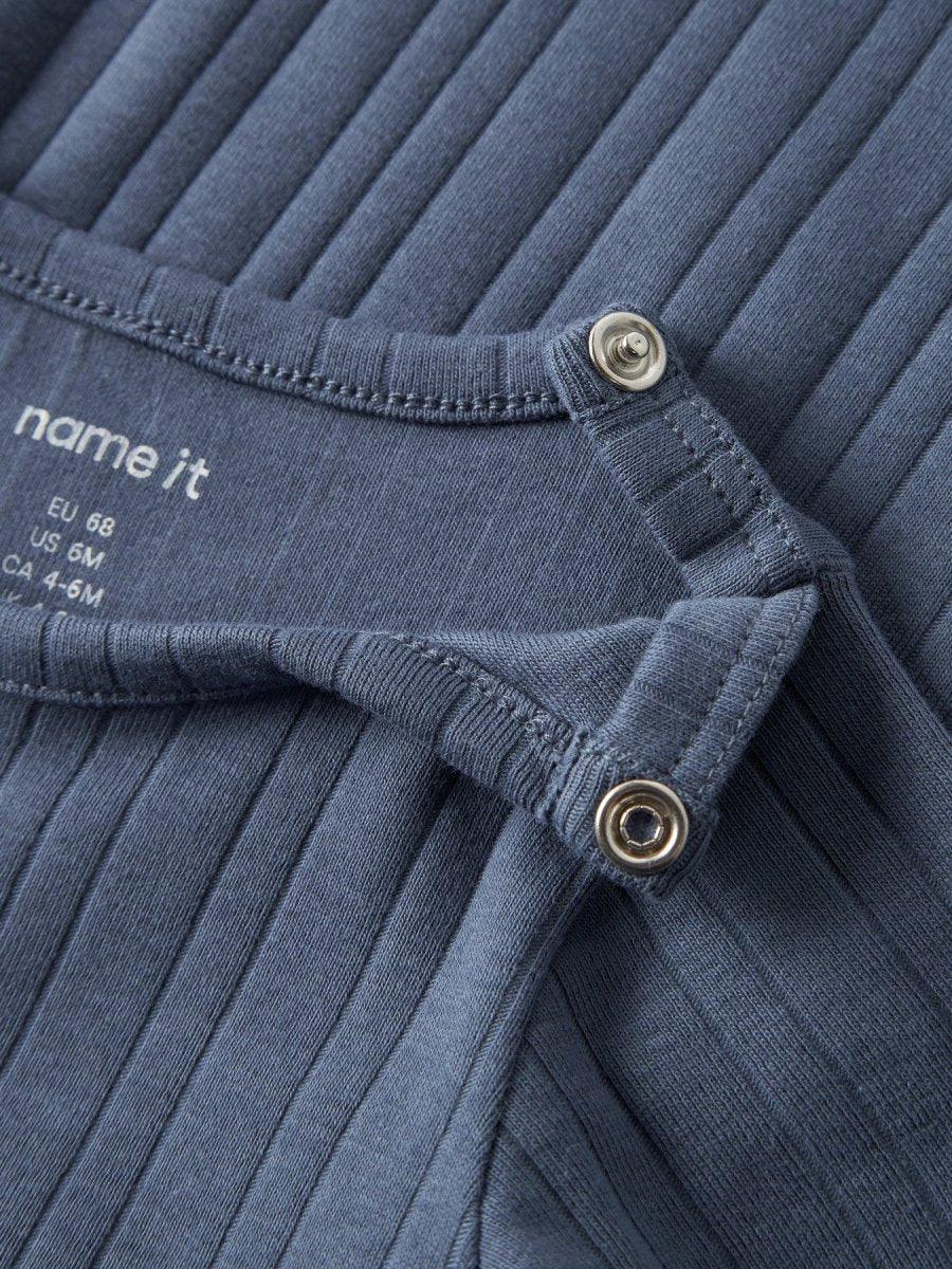 name it baby FILUS LS BODY - Vintage Indigo | Torgunns Barneklær AS
