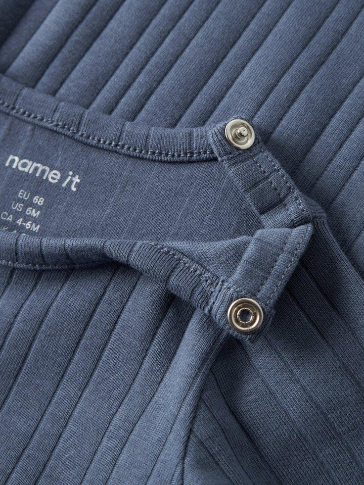 name it baby FILUS LS BODY - Vintage Indigo | Torgunns Barneklær AS