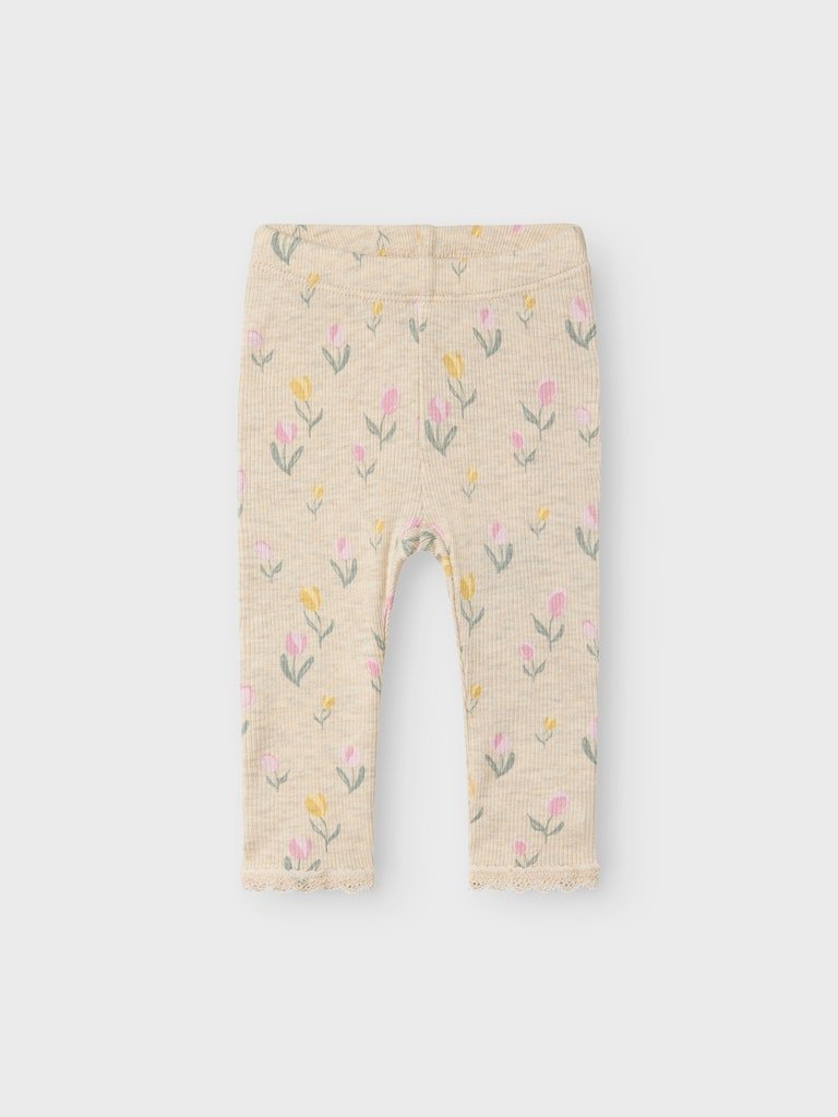name it baby FLOWERKAB LS BODY SET - Peyote Melange | Torgunns Barneklær AS